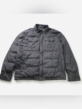 32 Degrees Heat Down Shirt Jacket (Dark Gray / Charcoal, Size Medium)